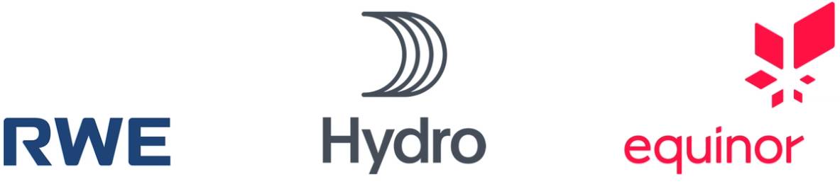 Logo, RWE, Hydro, Equinor